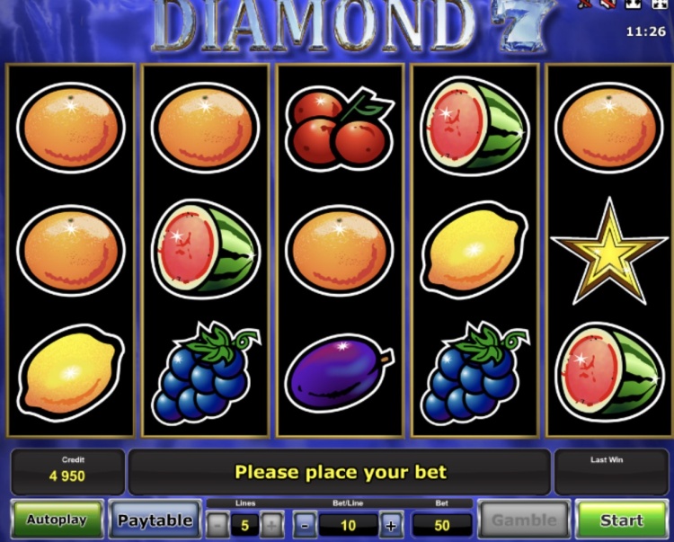 Слоты «Diamond 7» в казино Вулкан