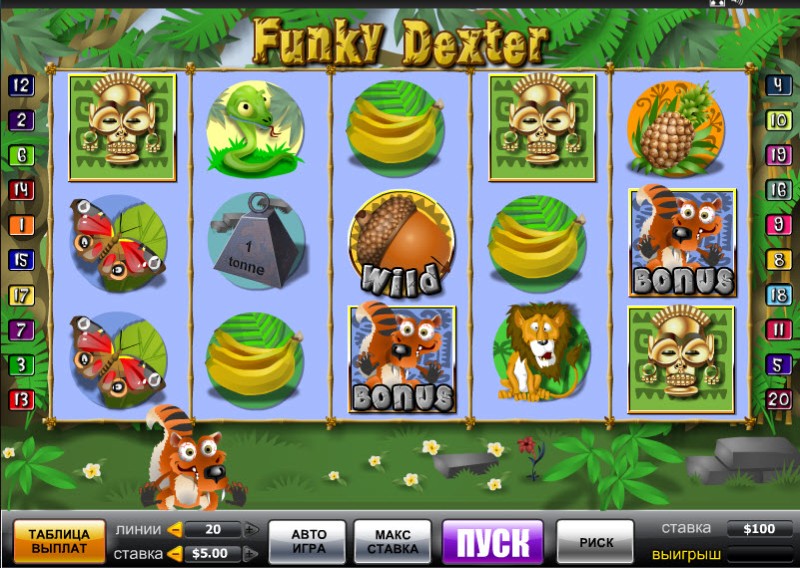 Игровой автомат «Funky Dexter» в казино Vulkan Vegas