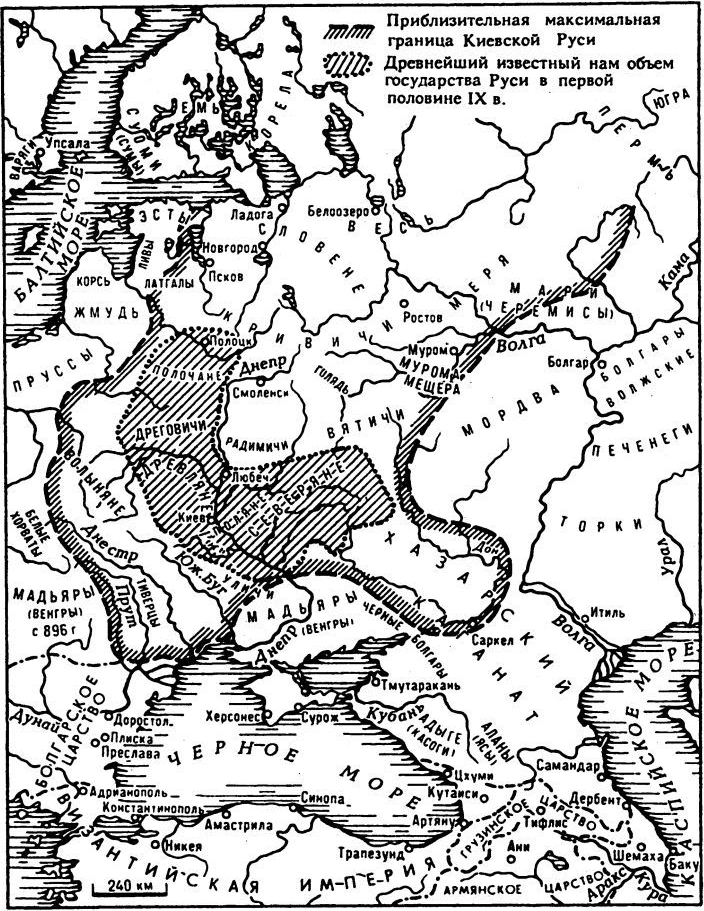 Карта 4. Киевская Русь в X—XII вв. Карта 4. Киевская Русь в X—XII вв.
