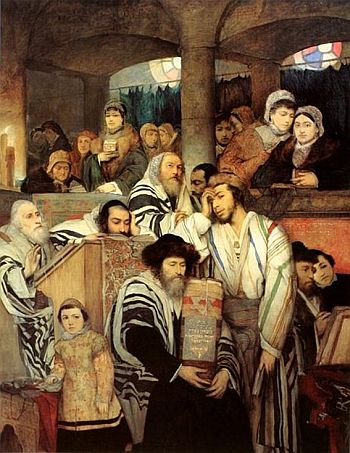 Евреи-ашкенази с картины Маврикия Готтлиба (1878 г.)