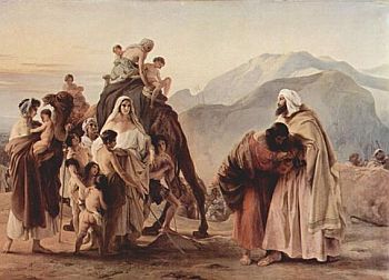 Встреча Иакова с Исавом с картины Франческо Айеца
