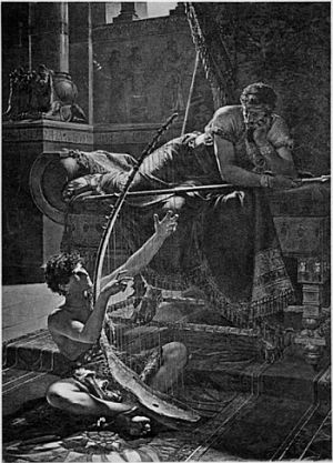 Давид и Саул работы Юлиуса Кронберга (1885 г.)