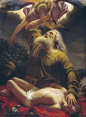 Авраам приносит Исаака в жертву (Е. Рейтерн, 1849 г.)