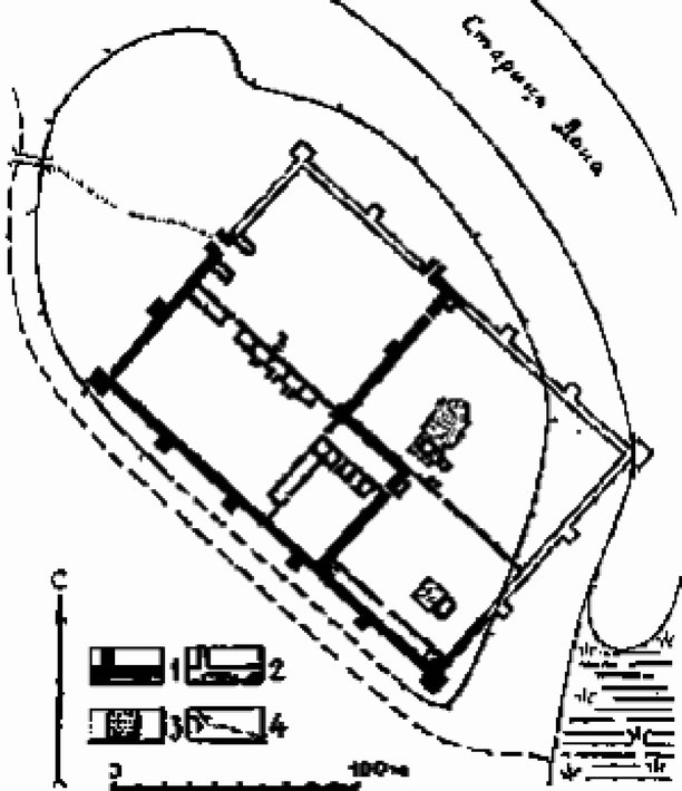 План крепости Саркел (по С.А. Плетневой)